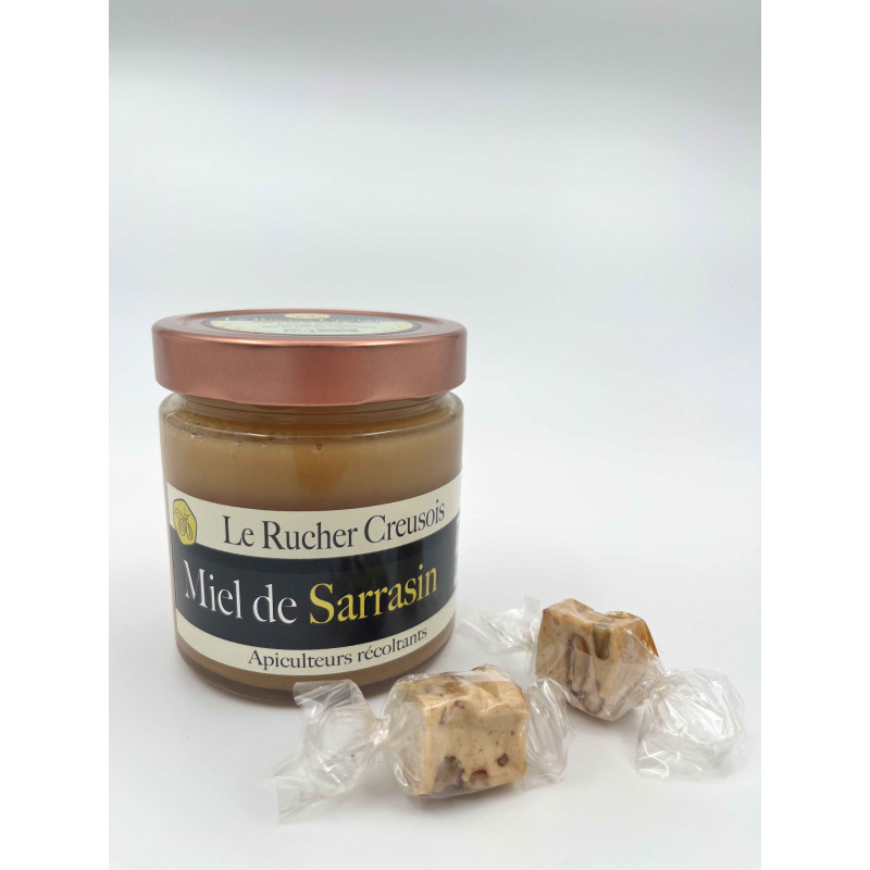 Miel de Sarrasin BIO (ici en photo en formats 500g & 125g)